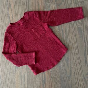 Cat & Jack Maroon Long Sleeve Gondola T-shirt | 3T